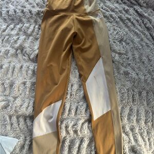 Adidas Women's Gold and White Athletic Pants